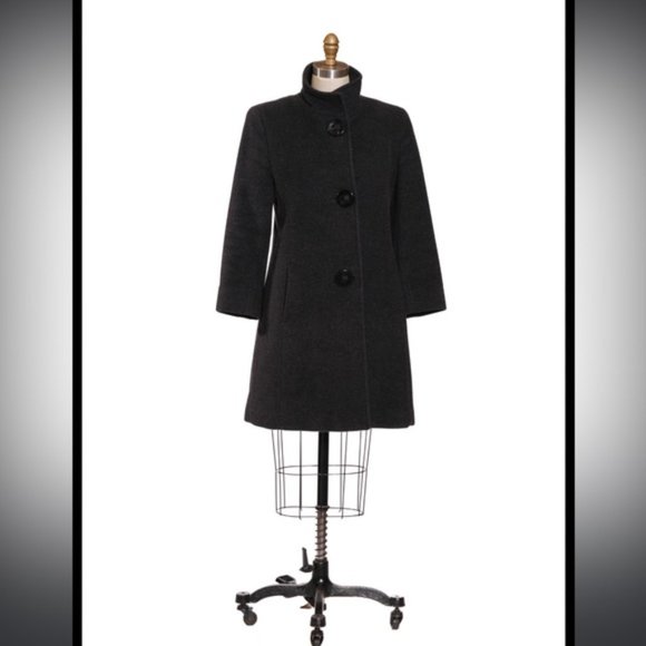 HiSO Cashmere/Wool Dress Coat - Picture 1 of 6